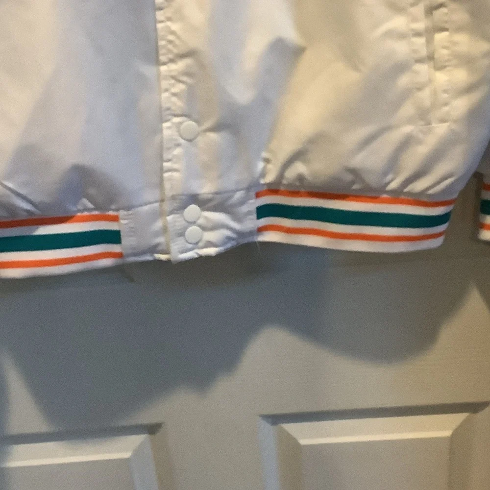 Miami Dolphins NFL Team Apparel Teal and Orange Jacket,‎ M, new